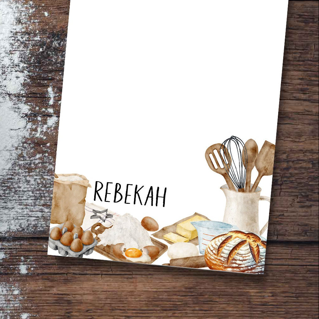 Personalized Baker's Magnetic Notepad - Amazing Faith Designs