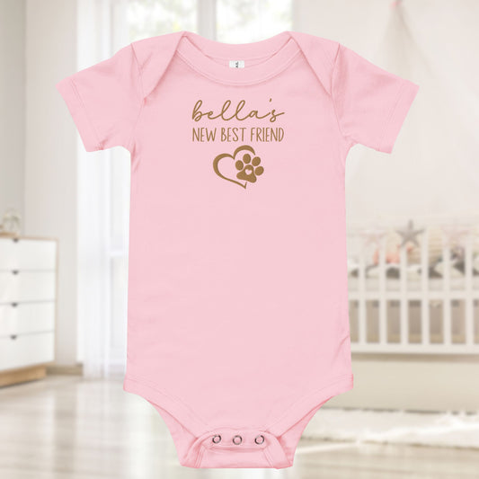 Baby's Best Friend Dog Paw Baby Onesie - Amazing Faith Designs