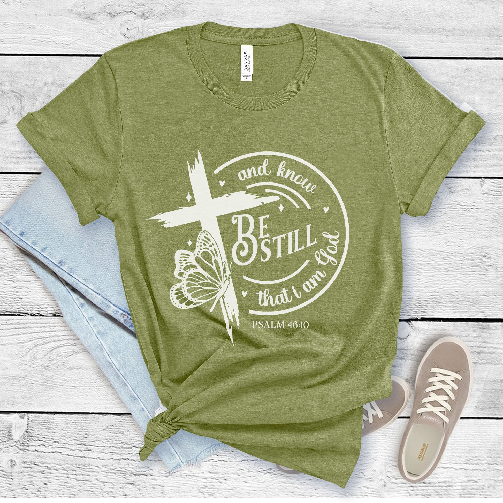 Be Still, Trust in the Lord, Lord is my Strength Women's Christian Shirts - Amazing Faith Designs