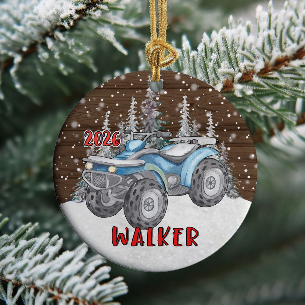 Personalized Transportation Christmas Ornament for Kids