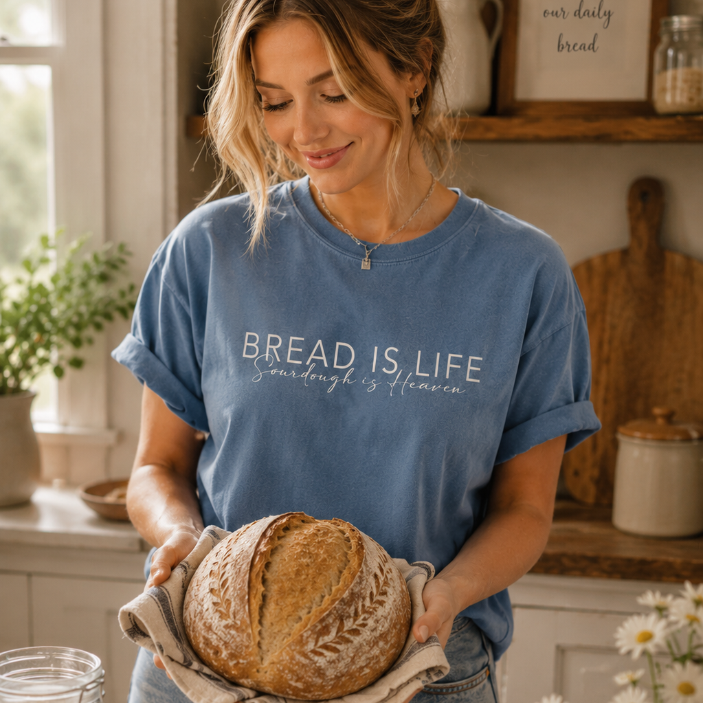 Bread is Life, Sourdough is Heaven Comfort Colors Shirt - Amazing Faith Designs