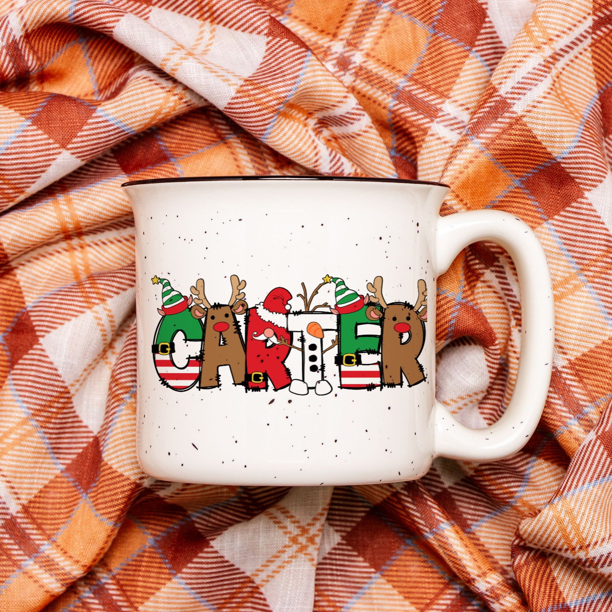 Christmas Kids Ceramic Camp Mug 13oz - Amazing Faith Designs