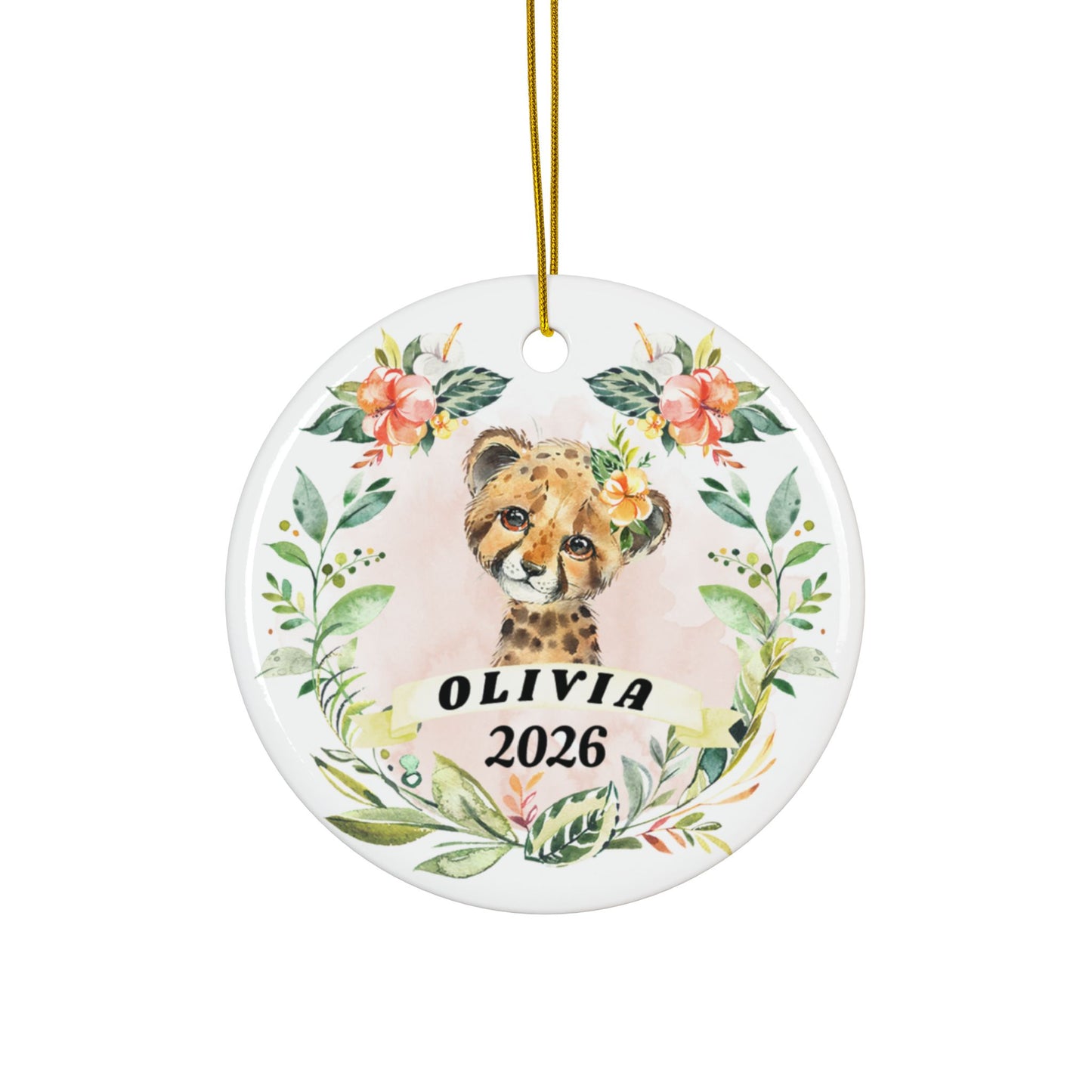 Cheetah Girls Personalized Ceramic Ornament