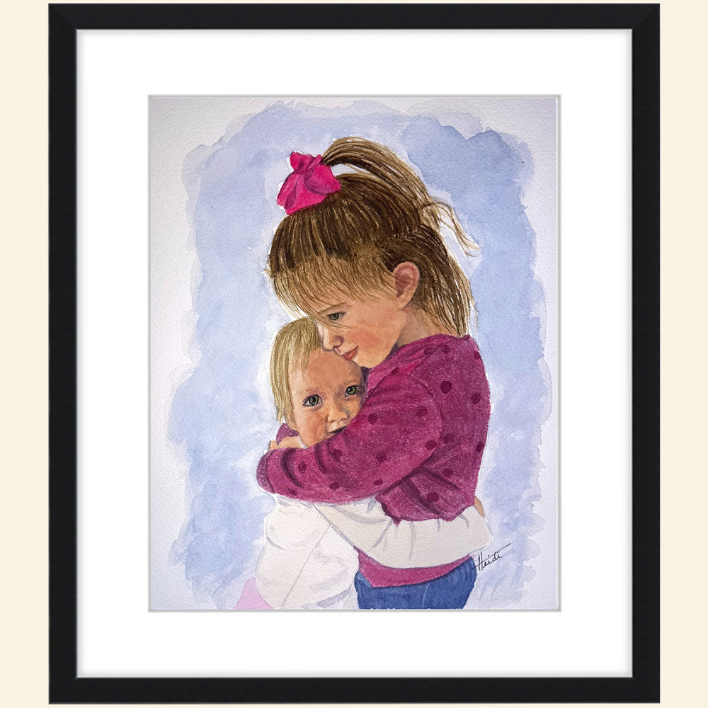 Custom Portrait Watercolor Painting from Photo - Amazing Faith Designs