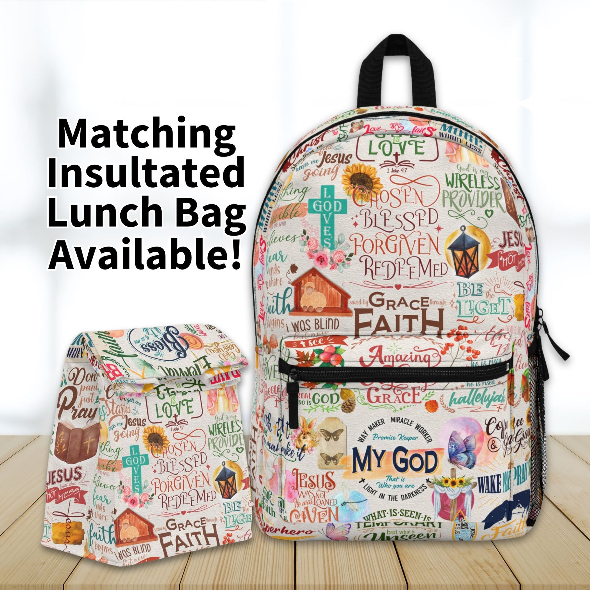 Christian Bible Verse Lunch Bag - Amazing Faith Designs