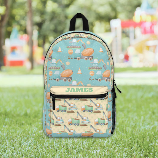 Construction Personalized Backpack - Amazing Faith Designs