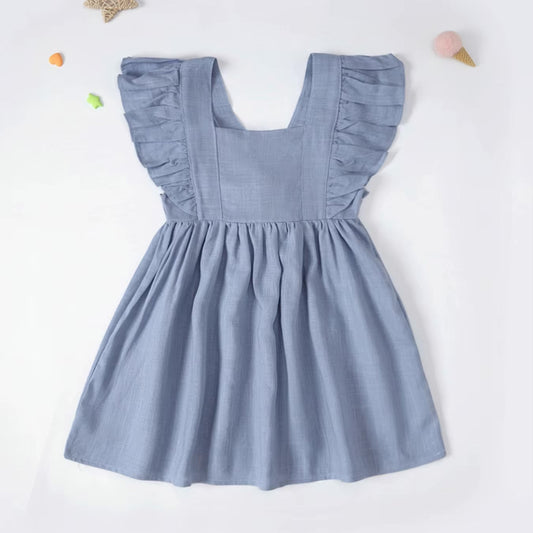 Hand Embroidered Ruffle Toddler Sundress - Amazing Faith Designs