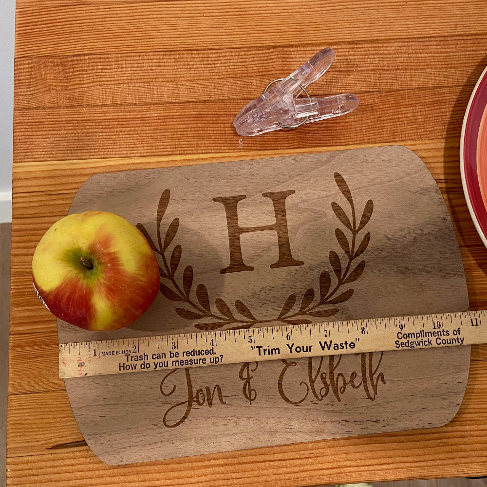Monogram Charcuterie Board - Personalized with Names