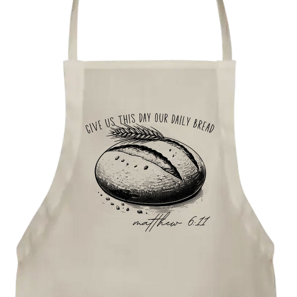 Daily Bread Scripture Apron - Amazing Faith Designs