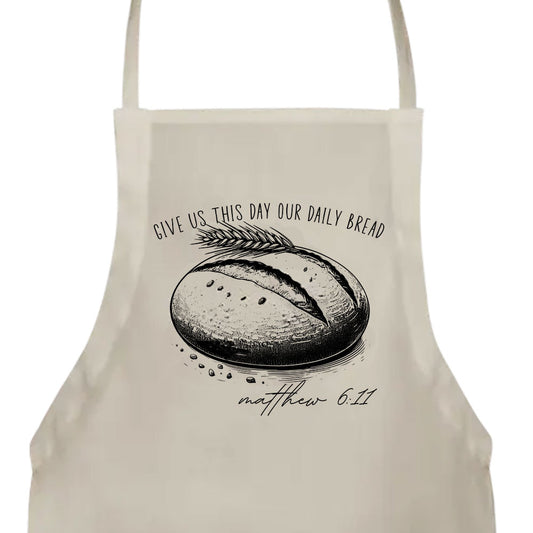 Daily Bread Scripture Apron - Amazing Faith Designs