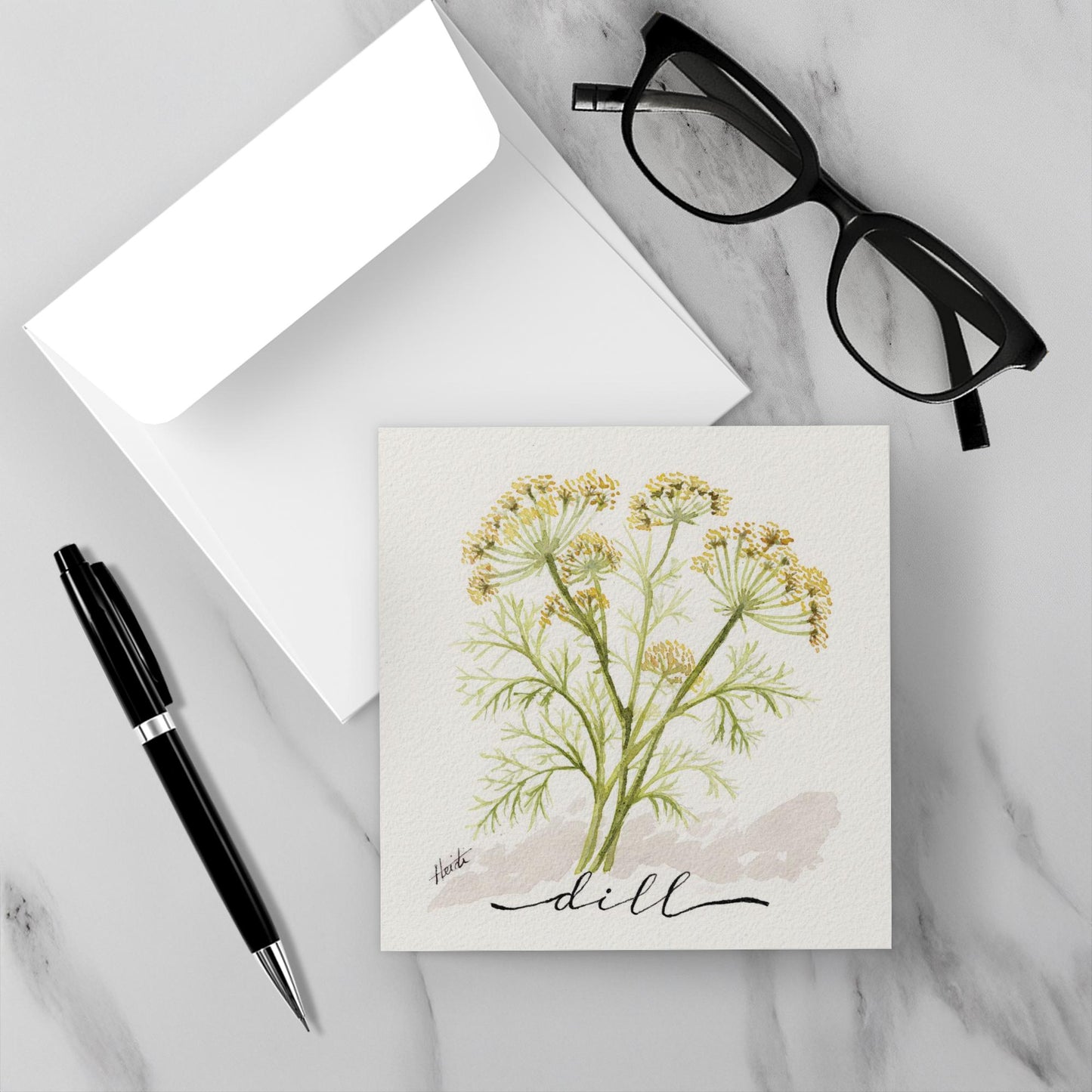 Herb Garden Botanical Note Cards
