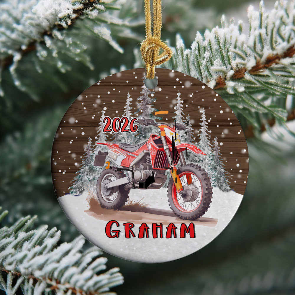Personalized Transportation Christmas Ornament for Kids