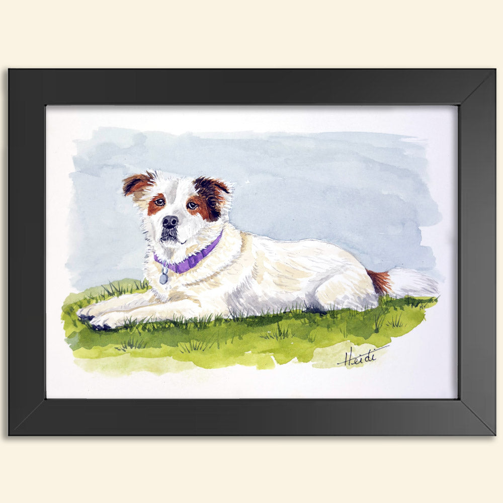 Custom Watercolor Pet Portrait from Your Photo | Hand Painted Original - Amazing Faith Designs