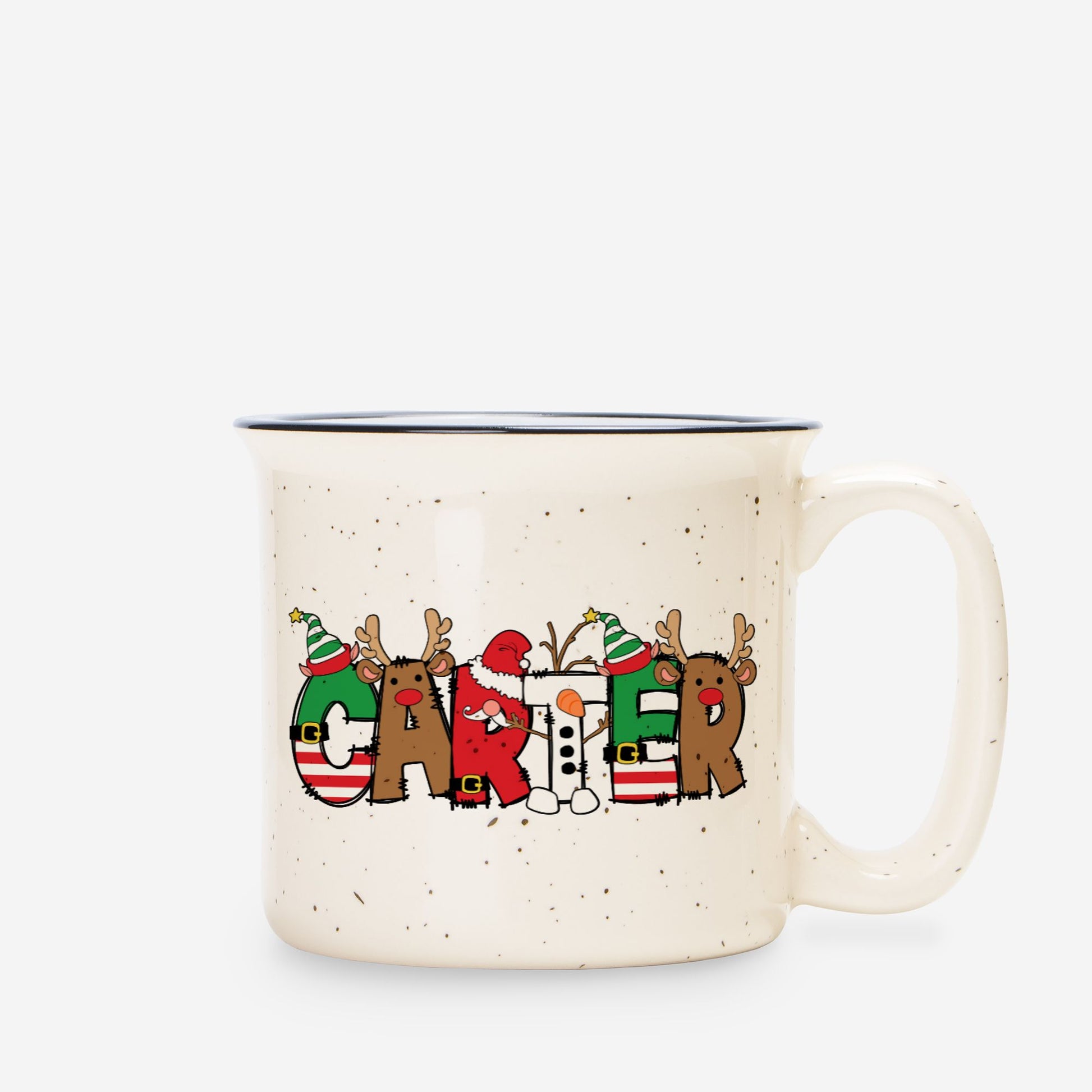 Christmas Kids Ceramic Camp Mug 13oz - Amazing Faith Designs