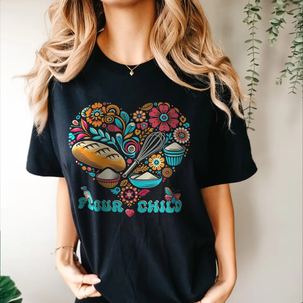 Flour Child Sourdough Retro Unisex Shirt - Amazing Faith Designs