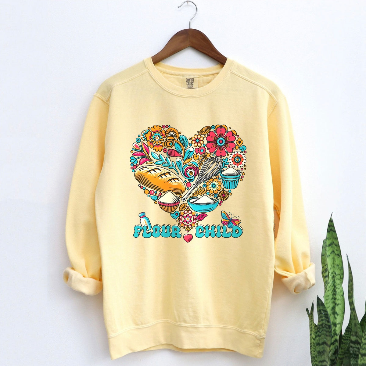 Flour Child Sourdough Retro Lightweight Sweatshirt - Amazing Faith Designs