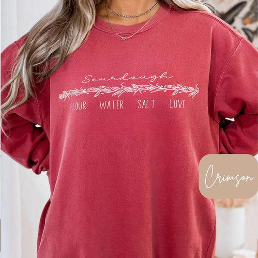 Flour Water Salt Love Lightweight Sweatshirt - Amazing Faith Designs