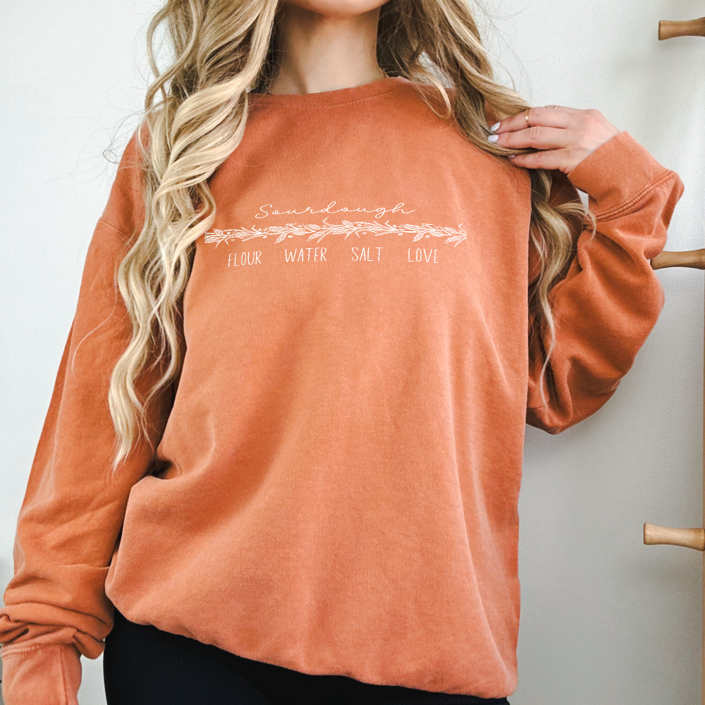 Flour Water Salt Love Lightweight Sweatshirt - Amazing Faith Designs