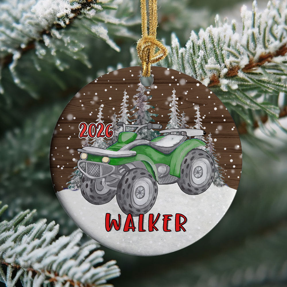 Personalized Transportation Christmas Ornament for Kids