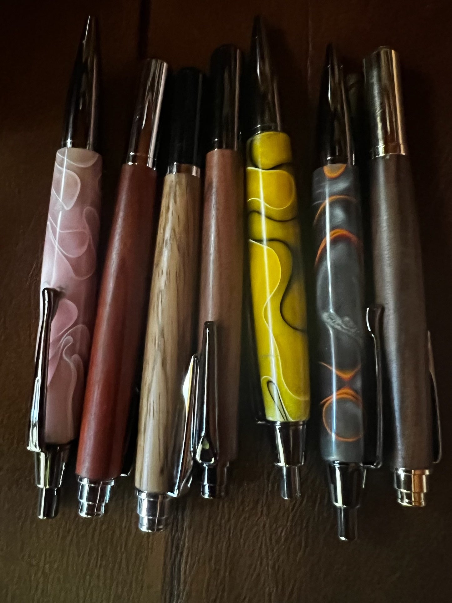 Handmade Olive Wood and Ceramic Pens - Amazing Faith Designs