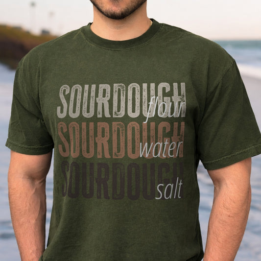 Men's Sourdough Flour Water Salt Shirt - Amazing Faith Designs