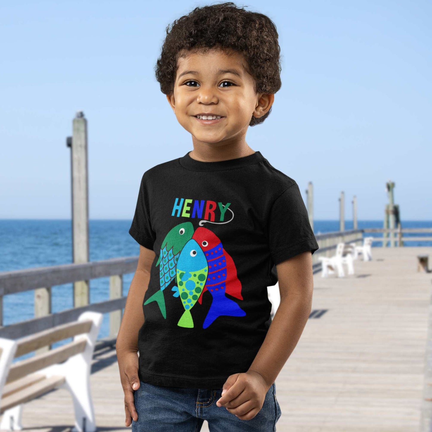 Big Fish Personalized Toddler T-shirt - Amazing Faith Designs