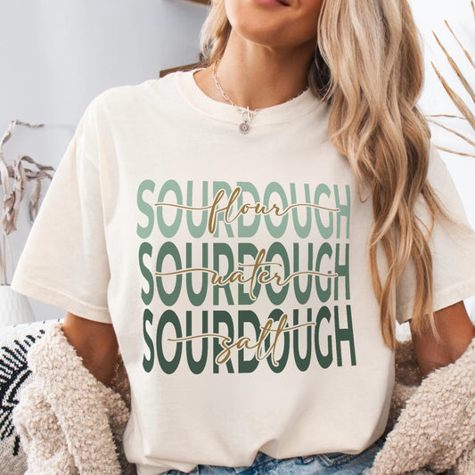 Green Sourdough Shirt - Flour Water Salt - Amazing Faith Designs