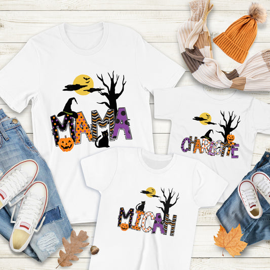 Halloween Personalized Name Toddler Shirt - Amazing Faith Designs