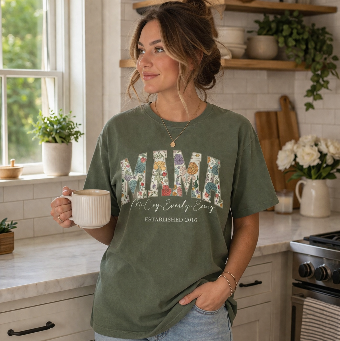 Personalized Mom and Grandma Shirt - Amazing Faith Designs