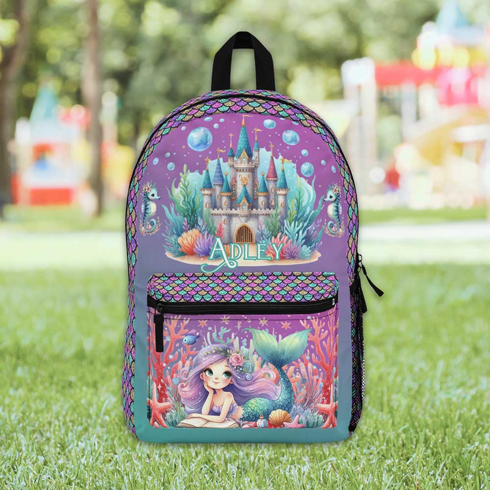 Mermaid Personalized Backpack - Amazing Faith Designs