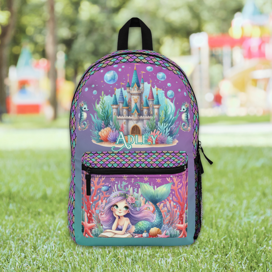 Mermaid Personalized Backpack - Amazing Faith Designs