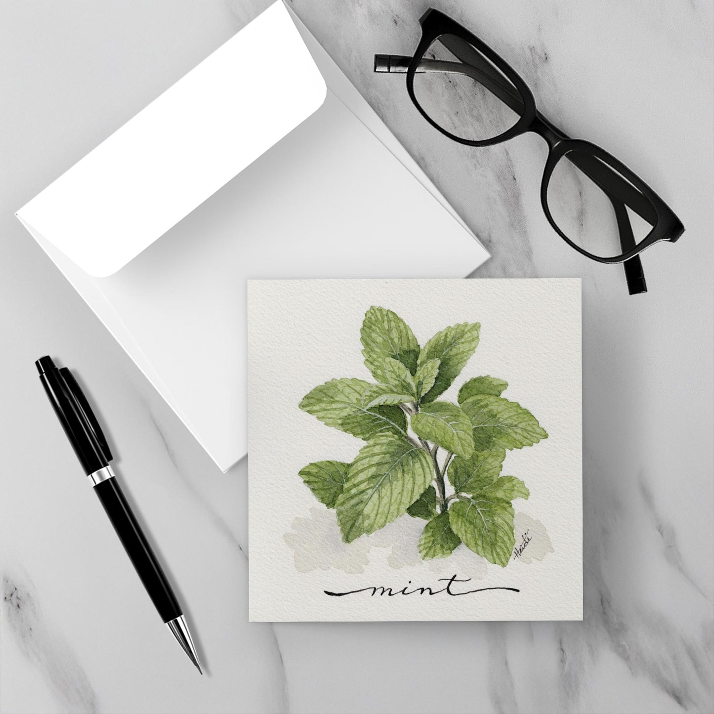 Herb Garden Botanical Note Cards