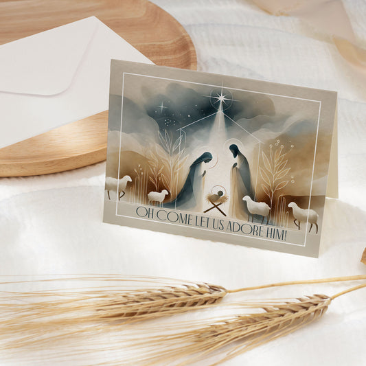 Nativity Christmas Cards - Amazing Faith Designs