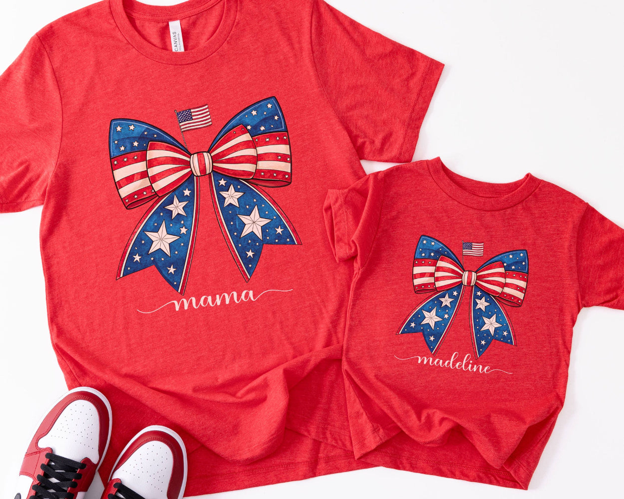 Mommy and Me Bow Toddler Tee - Amazing Faith Designs