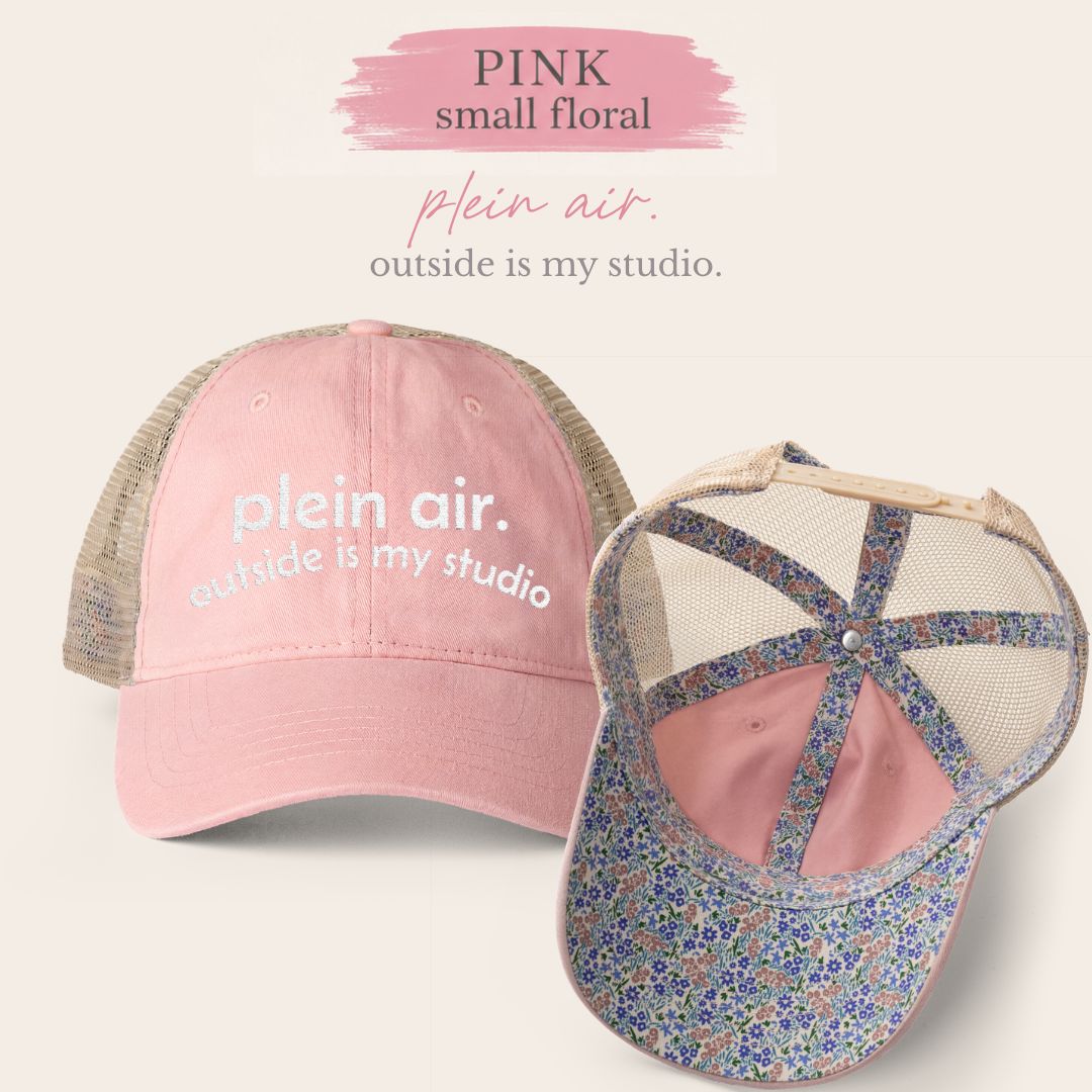 Plein Air Watercolor Artist Ponytail Hat – Outside Is My Studio