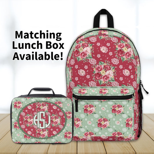 Vintage Roses Personalized Lunch Box - Amazing Faith Designs