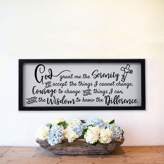 Serenity Prayer Wood Sign - Amazing Faith Designs