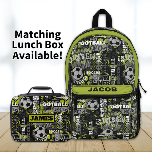 Soccer Personalized Lunch Box - Amazing Faith Designs