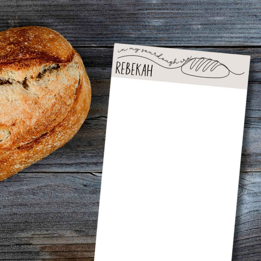 In My Sourdough Era Personalized Magnetic Notepads - Amazing Faith Designs