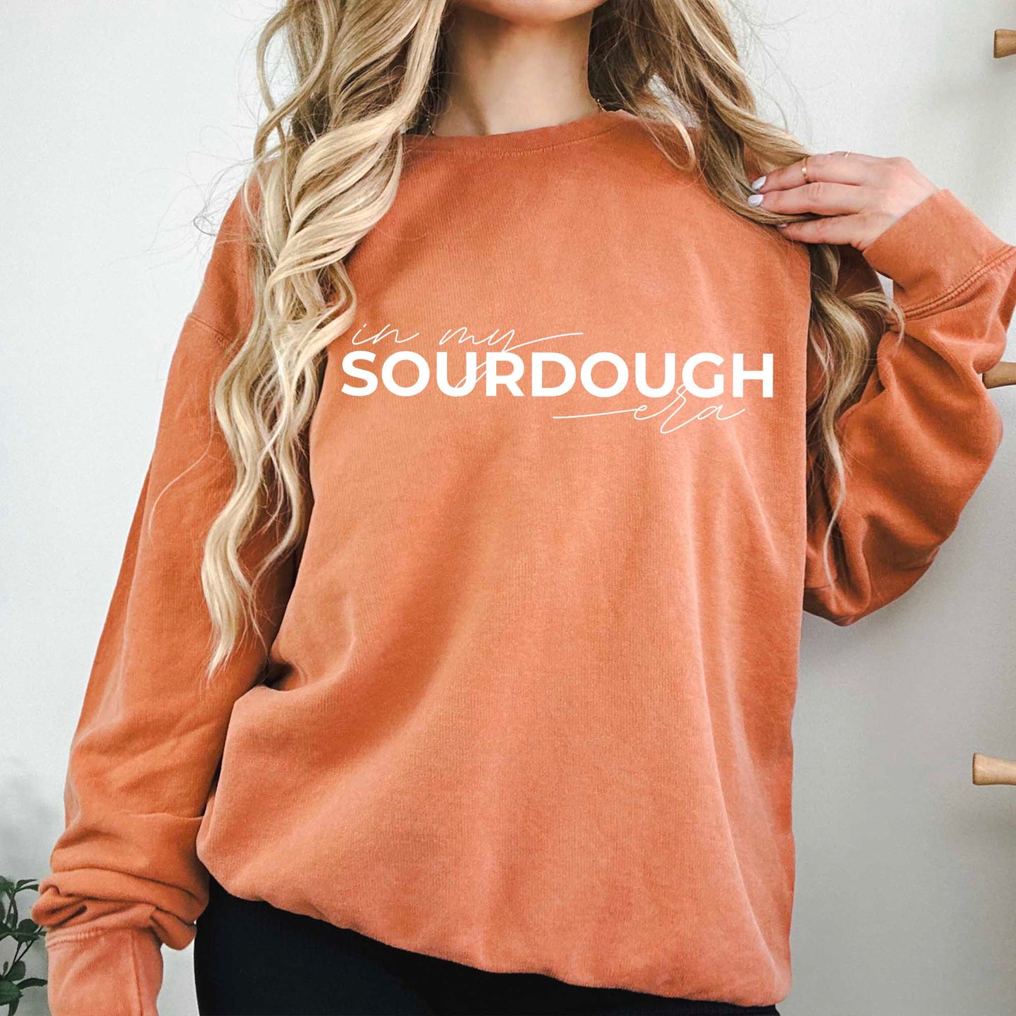 In My Sourdough Era Lightweight Sweatshirt - Amazing Faith Designs
