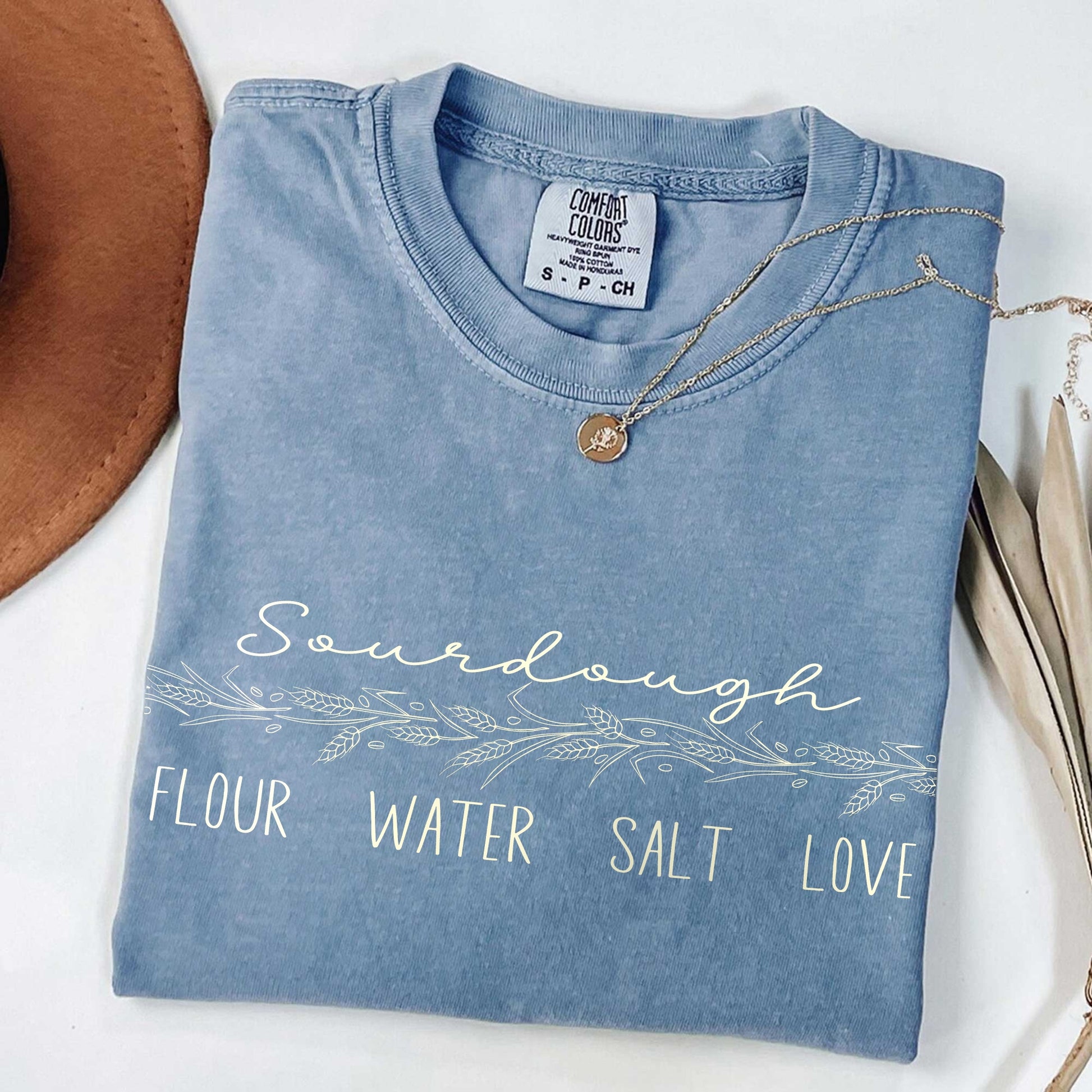 Sourdough Love Unisex T-Shirt - Flour Water Salt - Amazing Faith Designs