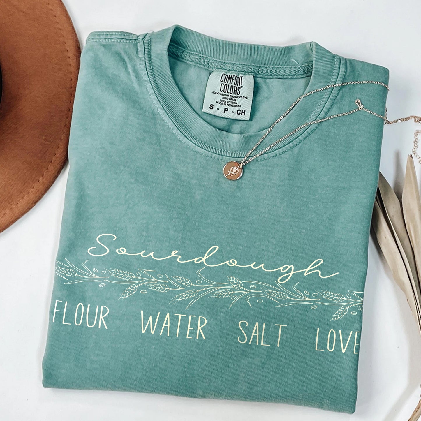 Sourdough Love Unisex T-Shirt - Flour Water Salt - Amazing Faith Designs