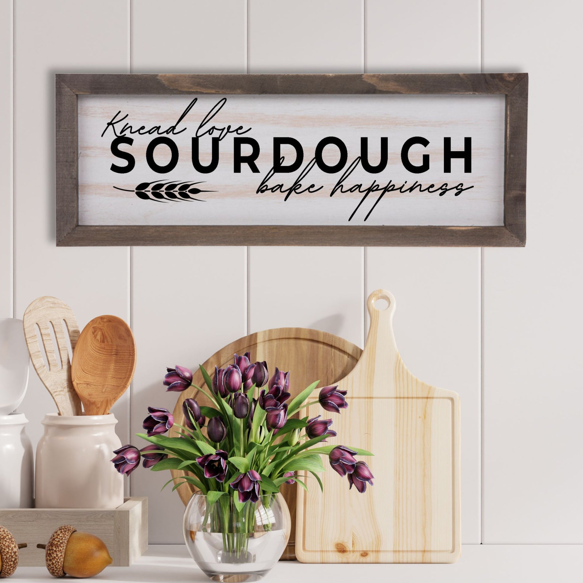 Sourdough Farmhouse Wood Sign - Amazing Faith Designs