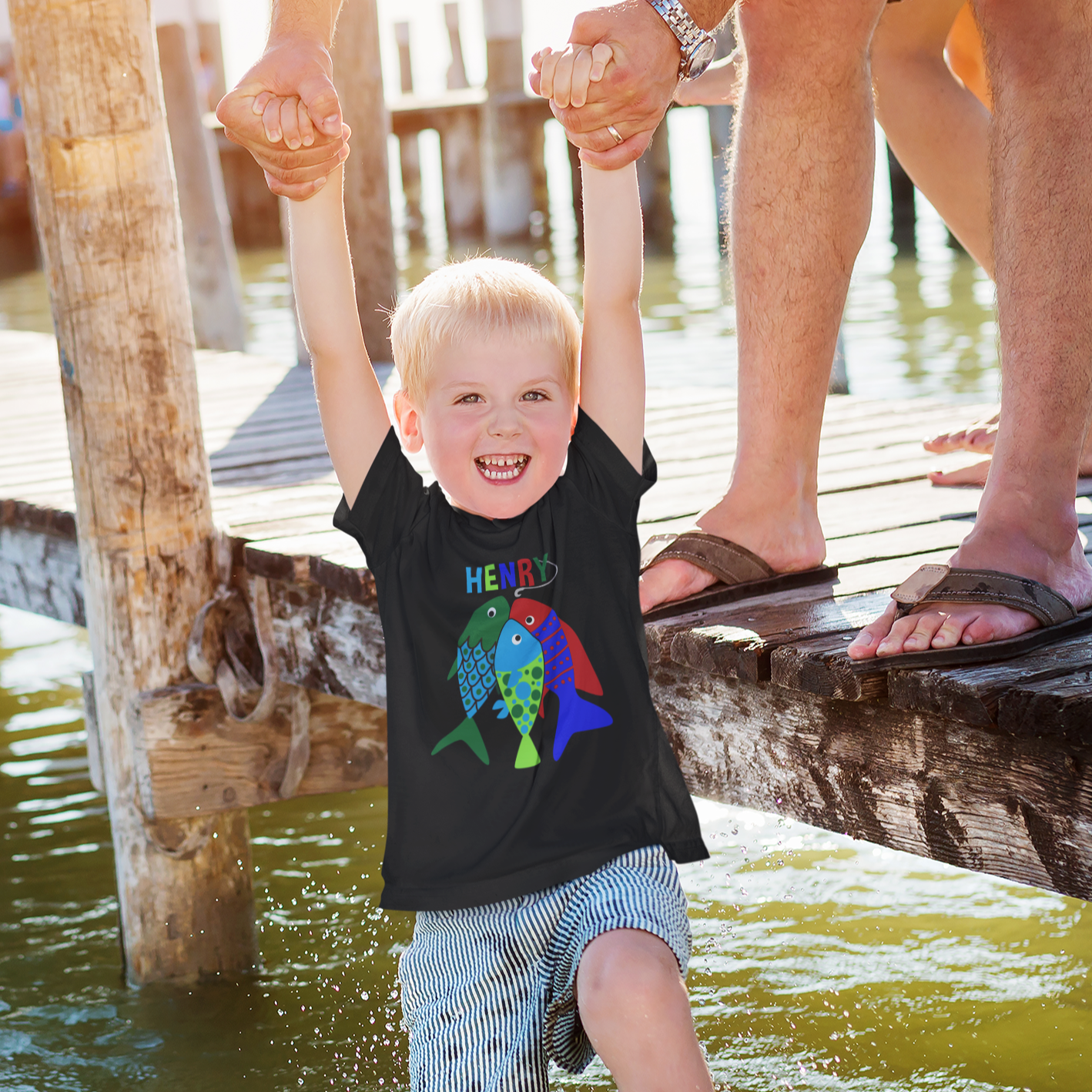 Big Fish Personalized Toddler T-shirt - Amazing Faith Designs