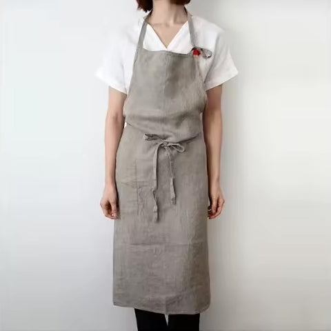Hand Embroidered Linen Apron - Daily Bread - Amazing Faith Designs