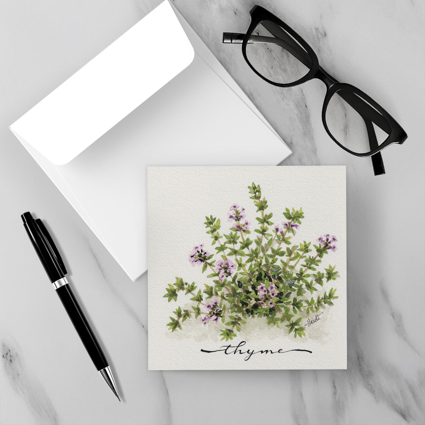 Herb Garden Botanical Note Cards