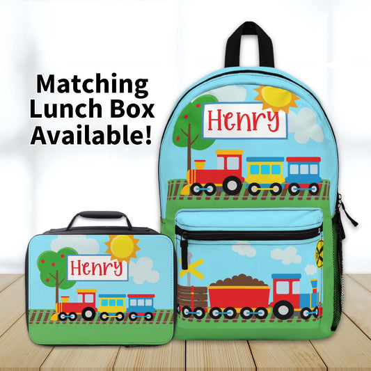 Train Personalized Backpack for Kids
