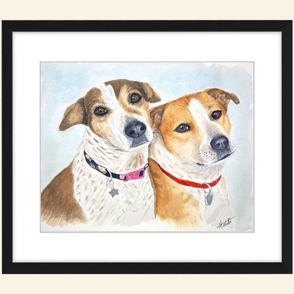Custom Watercolor Pet Portrait from Your Photo | Hand Painted Original - Amazing Faith Designs