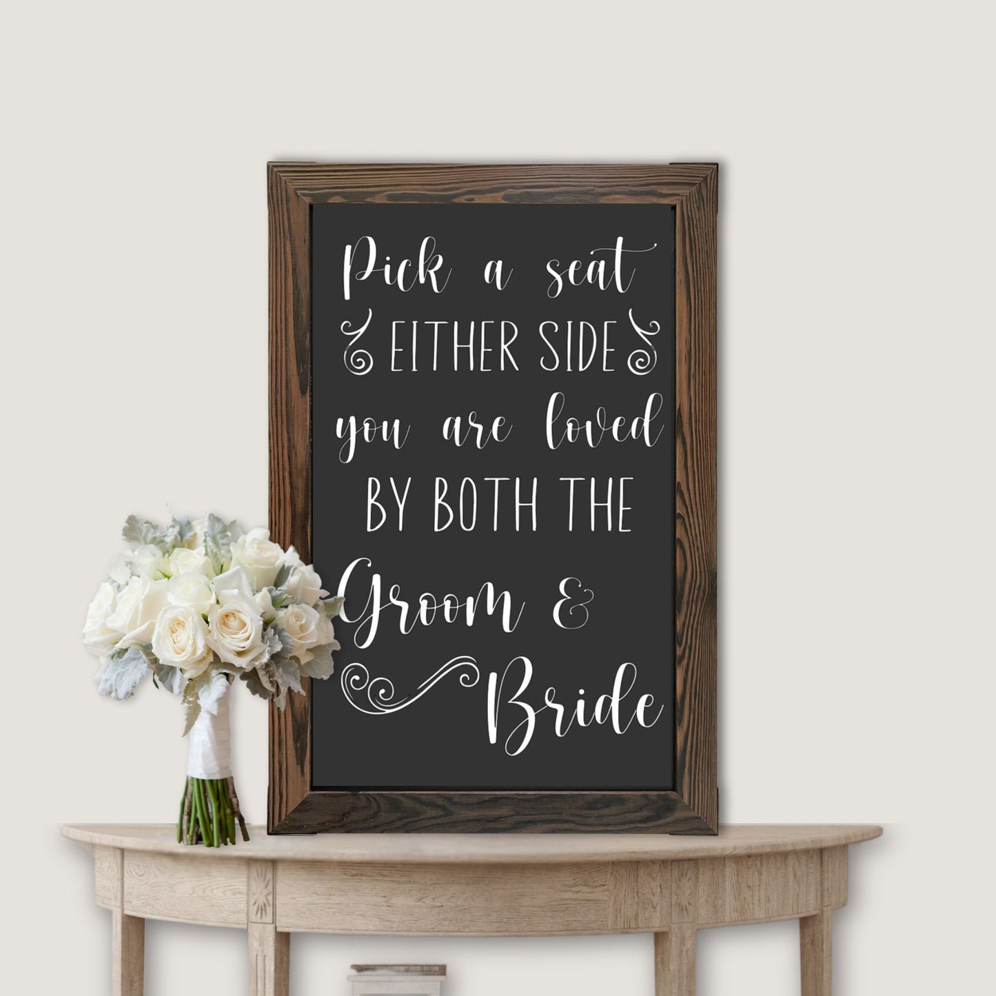 Pick a Seat Wedding Decal - Amazing Faith Designs