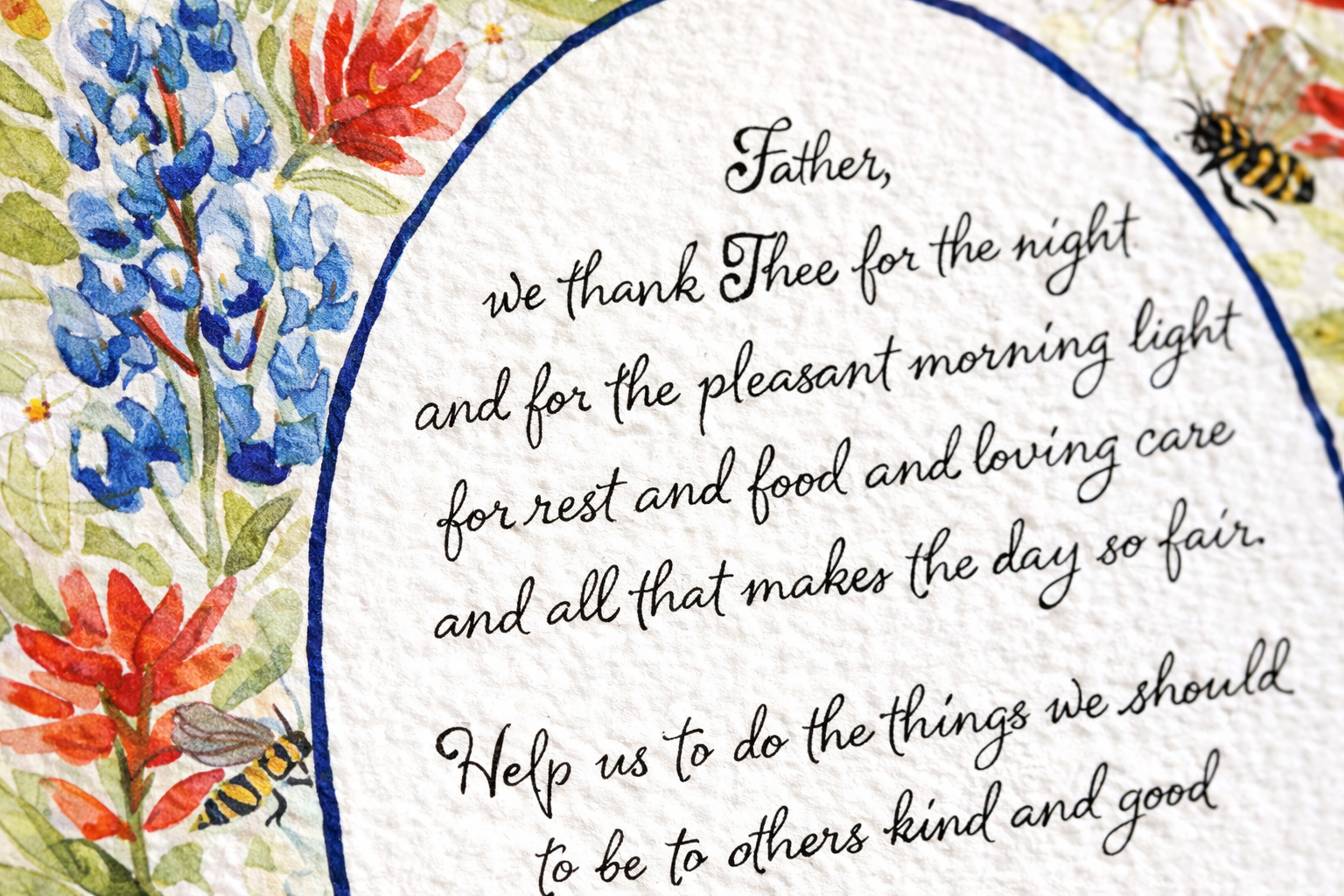 Wildflower Prayer - Scripture Watercolor Print - Amazing Faith Designs